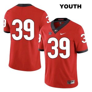 Youth Georgia Bulldogs NCAA #39 KJ McCoy Nike Stitched Red Legend Authentic No Name College Football Jersey COS8854PX